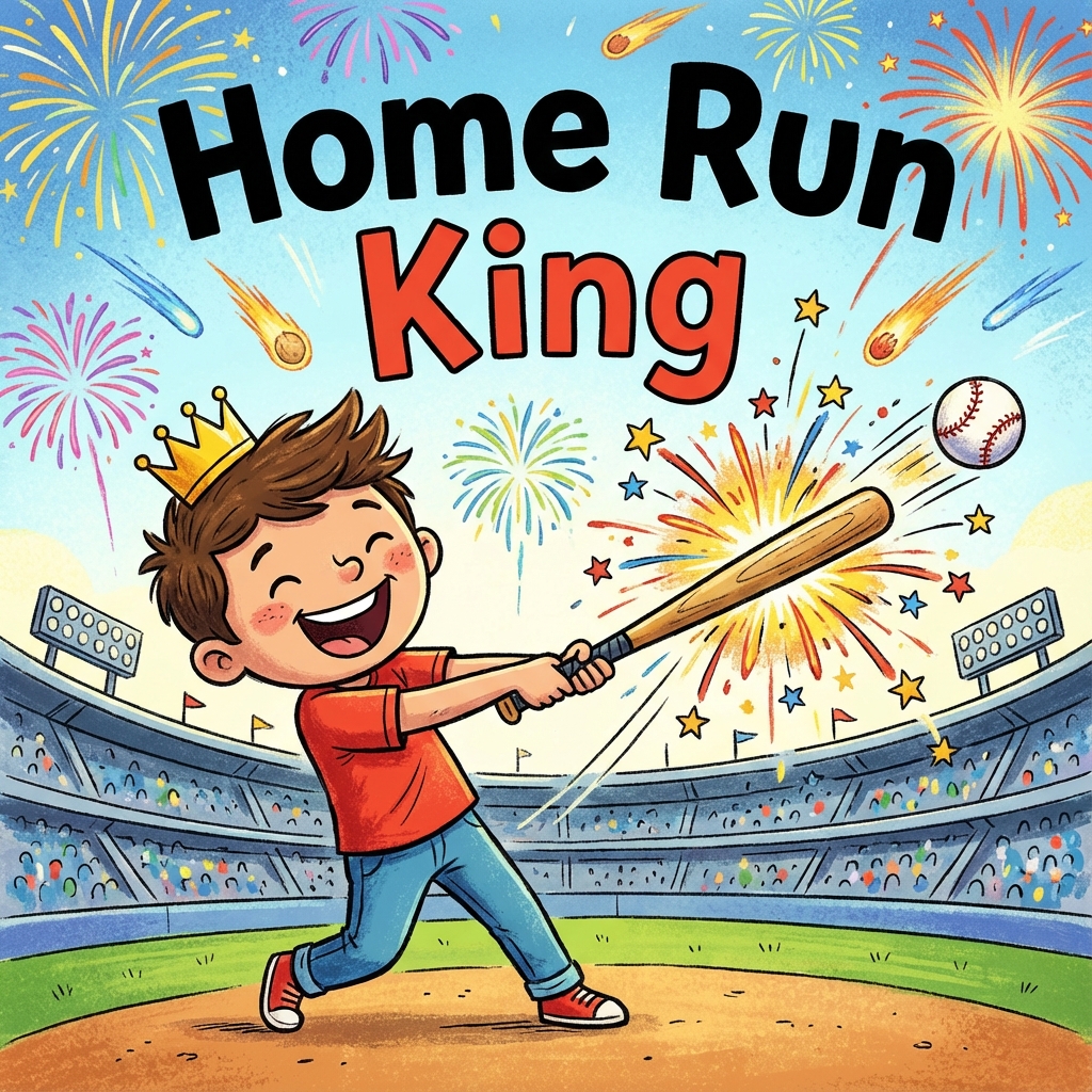 Home Run King - Personalized Baseball Book